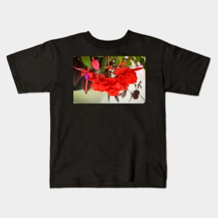 Begonias and Fuschia Kids T-Shirt